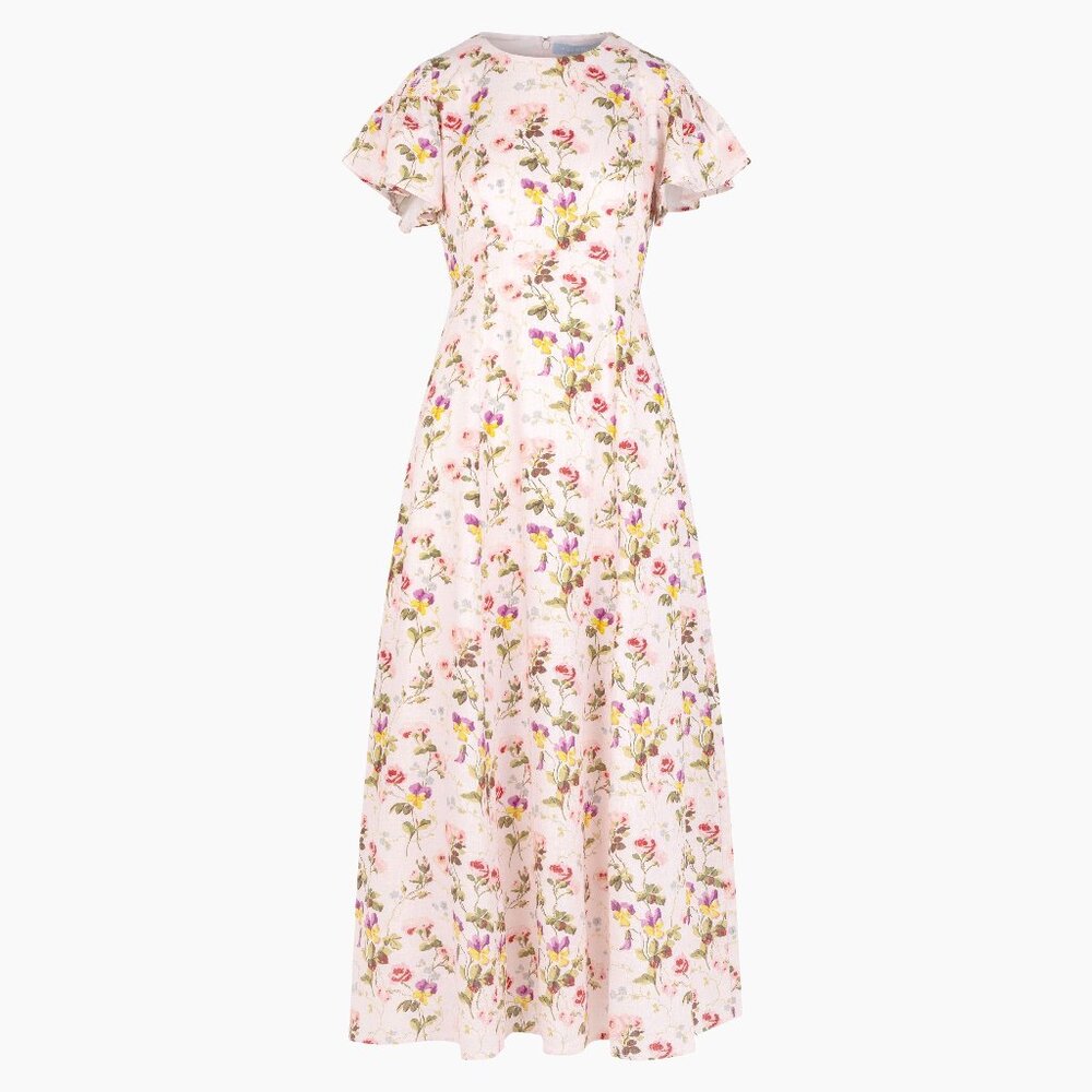 Hill House Home The Dominique Dress - Pink Bluebonnet Size L